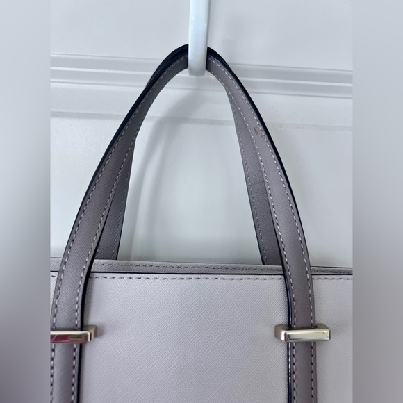 Kate Spade Two Toned Grey Satchel with Structured Design - Picture 15 of 16